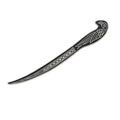Handmade Bidri Metal Bookmark – Premium Bird Design | 17cm Slim Luxury Book Marker | Traditional Indian Craft | Elegant Gift for Book Lovers & Readers